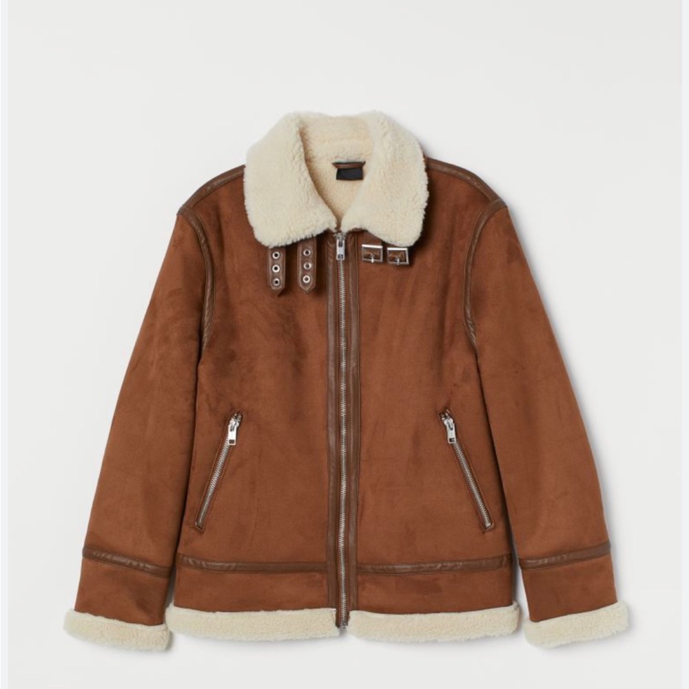 Brown suede jacket